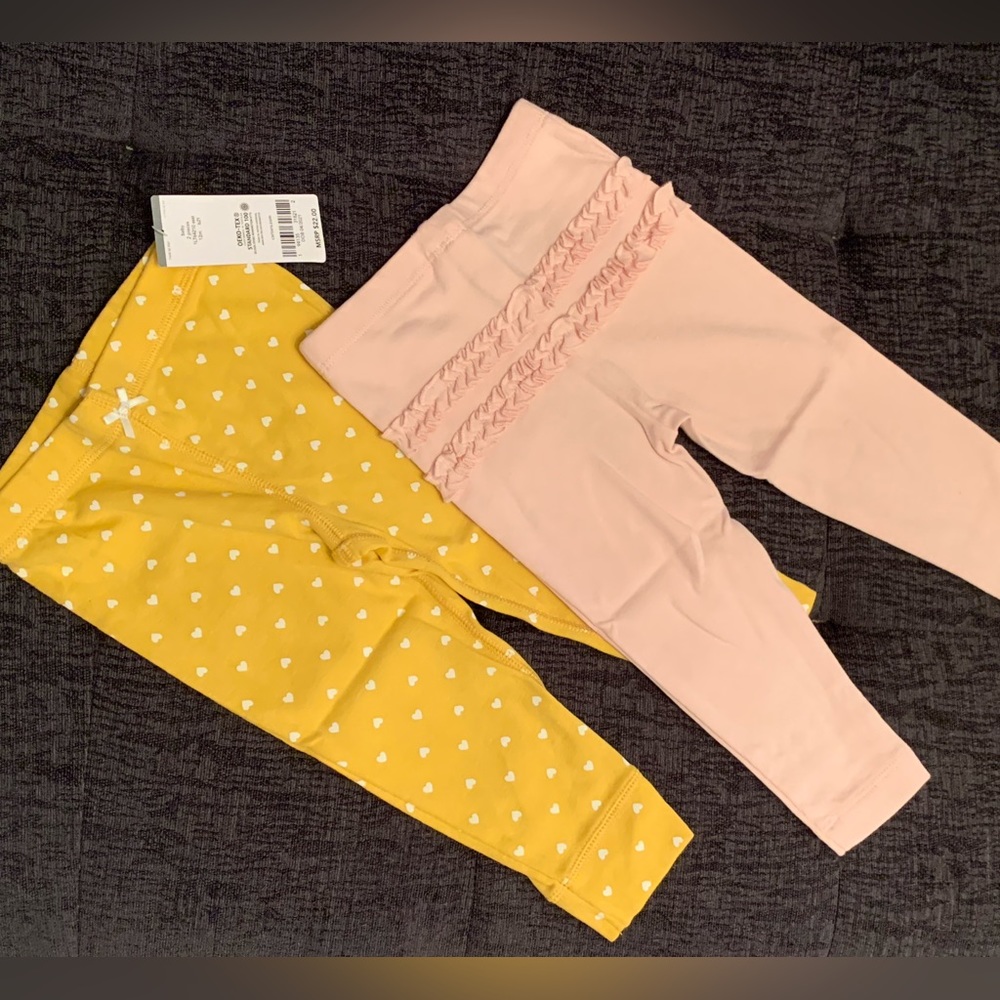 NWT Carters baby leggings. Size: 12mo